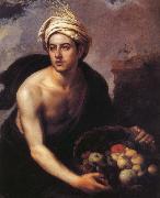 Bartolome Esteban Murillo The Shaonian Lang handheld Fruit Basket oil painting